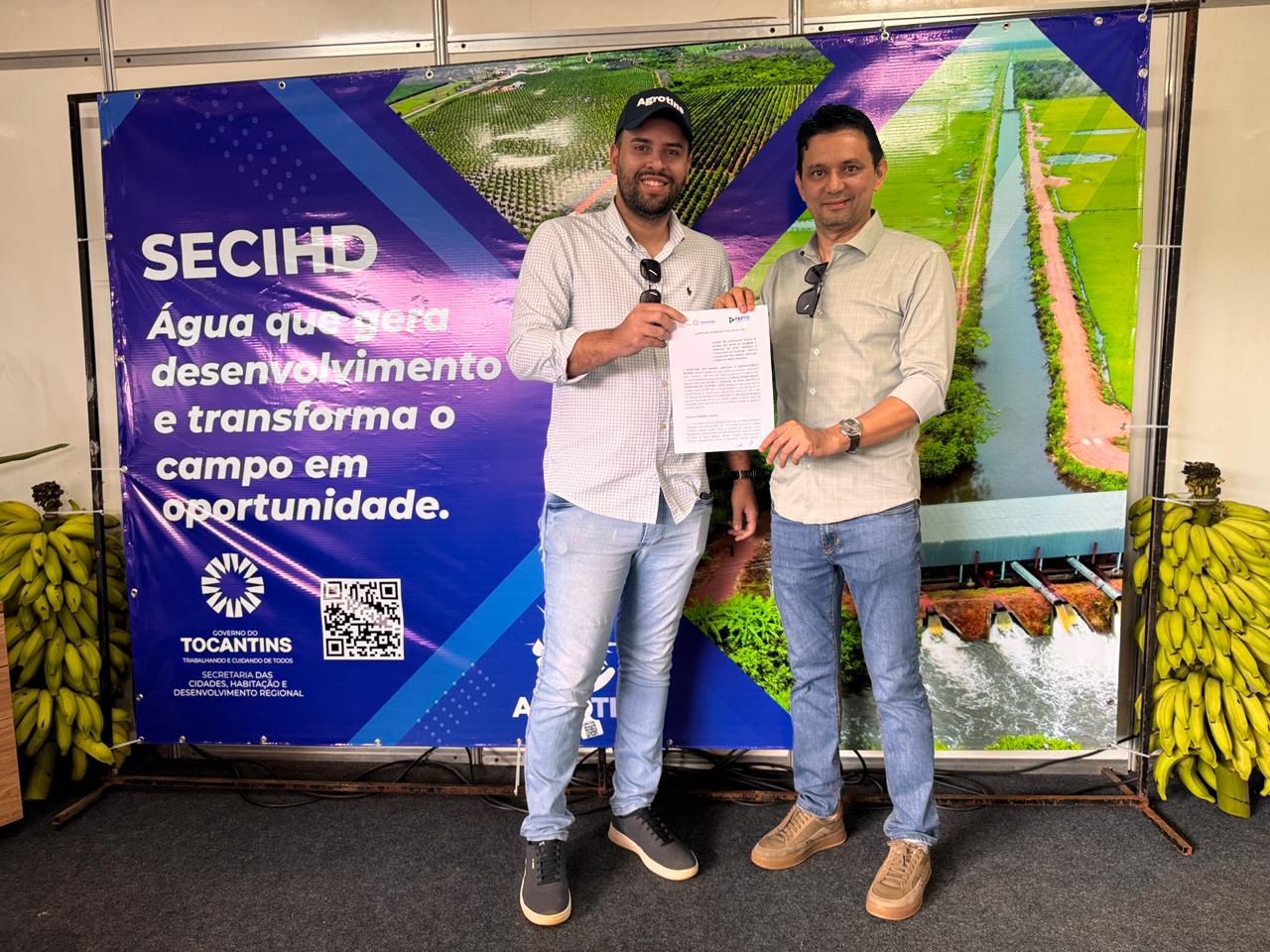 Durante Agrotins 2026, Secihd e Fapto firmam cooperação técnica para monitoramento da Bacia do Rio Formoso