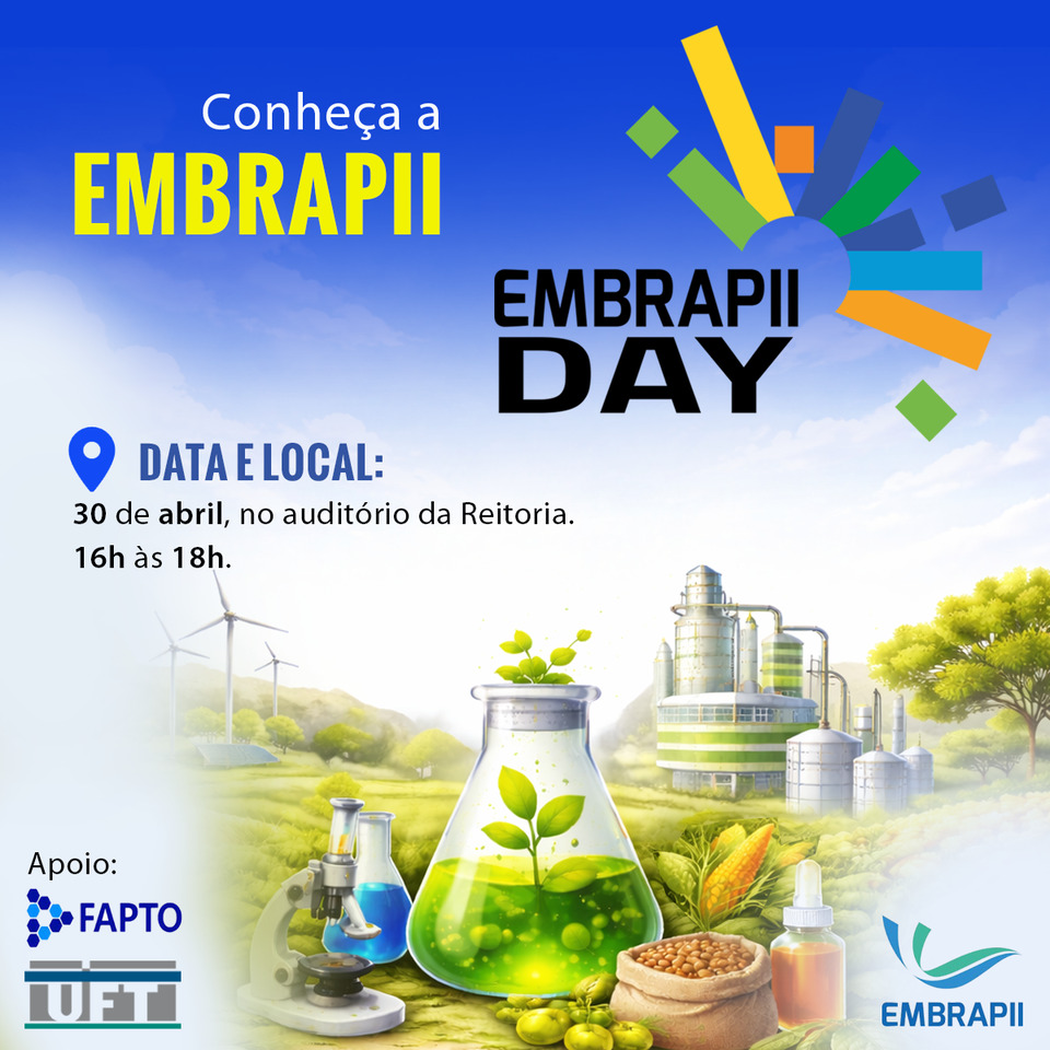 Pesquisadores da UFT terão encontro sobre projetos de inovação com a EMBRAPII