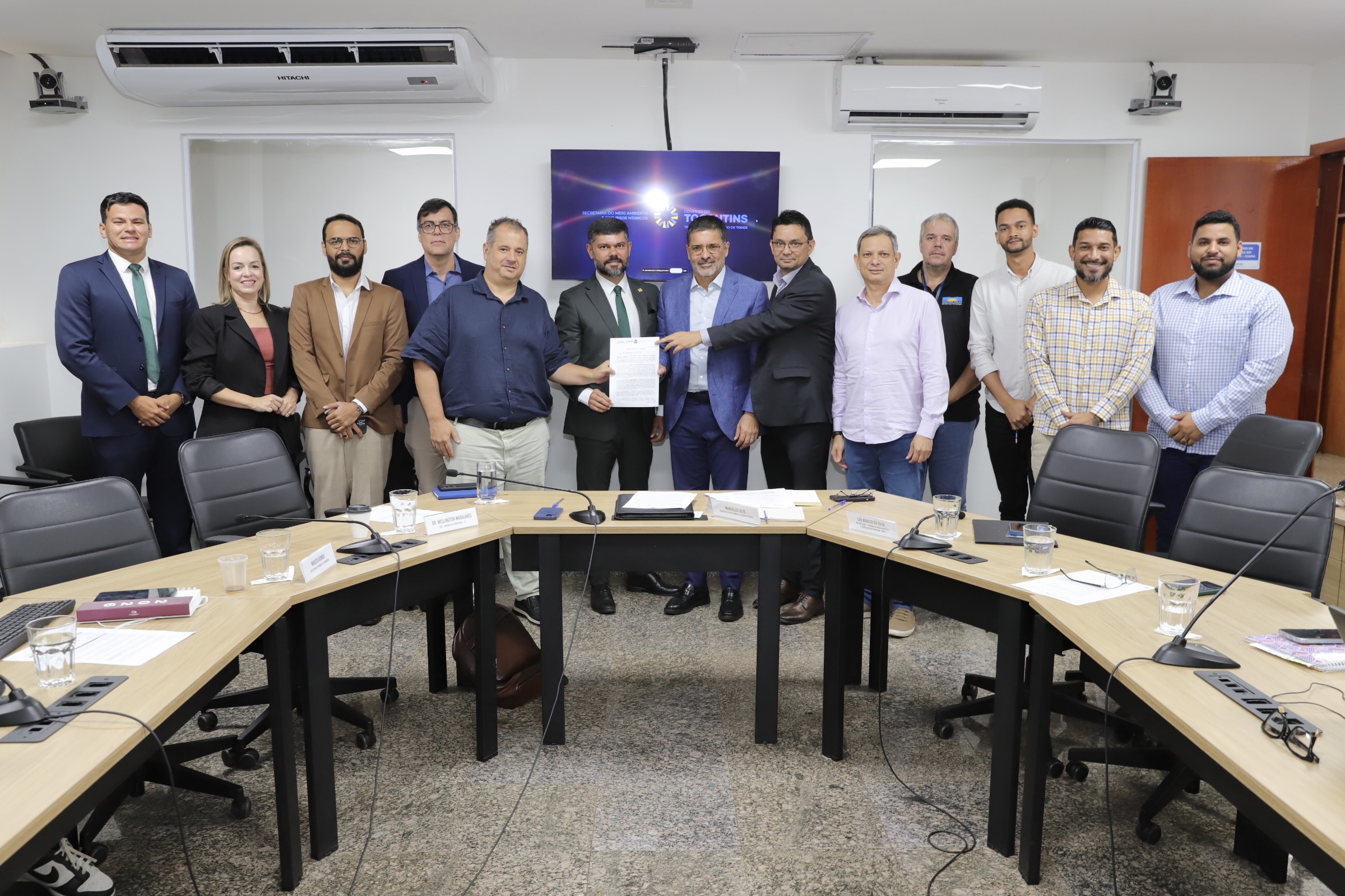 Fapto participa da assinatura de termo de intenção para atualização do Plano de Bacia do Rio Formoso
